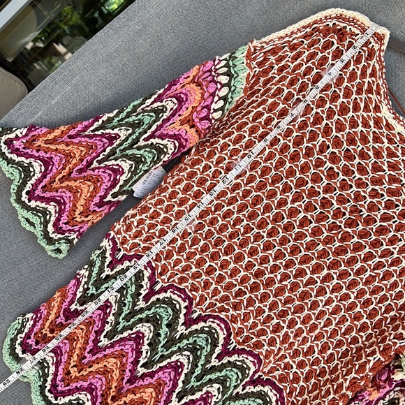 FREE PEOPLE OVERSIZED heatwave pullover cinnamon sage combo sweater - Picture 15 of 17